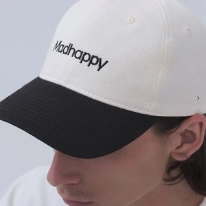Madhappy white and black hat (similar to pic not exact)